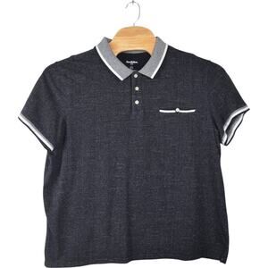 Goodfellow & Co Navy Polo XXL – Retro Contrast Trim & Pocket